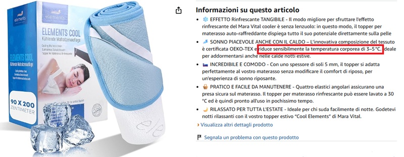 Messaggio di riduzione di 3 5 gradi